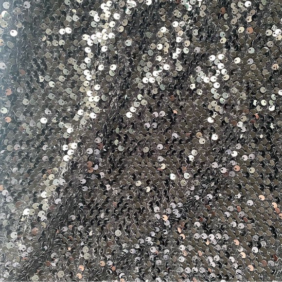 Chico's Black Sequin Velvet Mixed Media Pull On Ankle Pants Size 14 - Picture 5 of 12